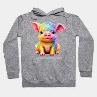 Rainbow Baby Pig Hoodie